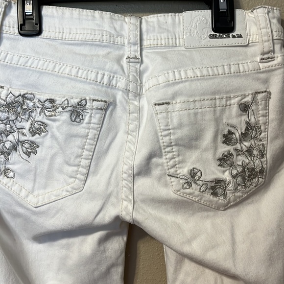 Grace in LA white skinny jeans size 27 - Picture 3 of 5